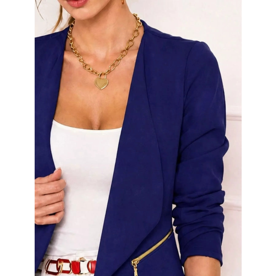 Open-Front Long Sleeve Blazer Apparel and Accessories