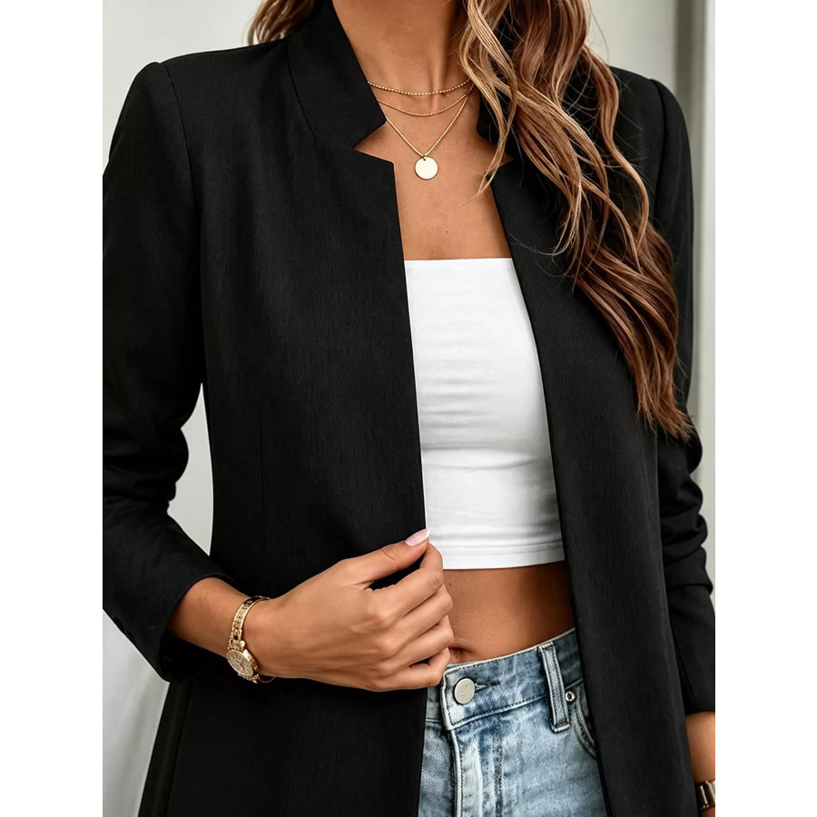 Open-Front Long Sleeve Blazer Apparel and Accessories