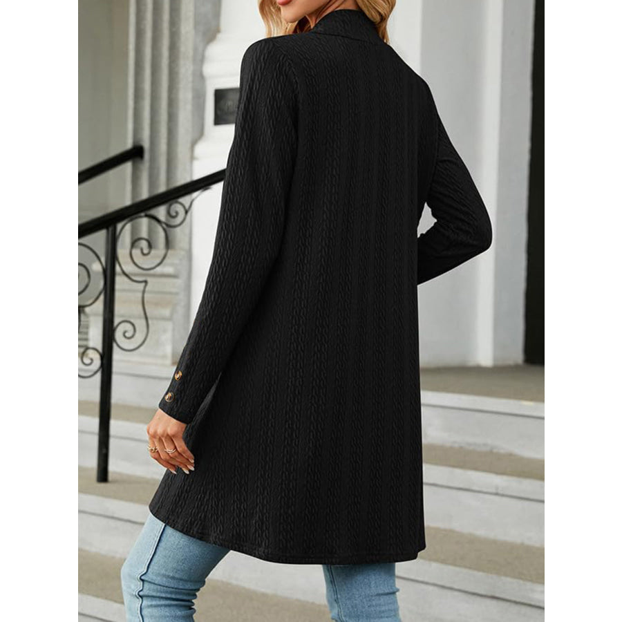 Open Front Long Sleeve Cardigan Apparel and Accessories