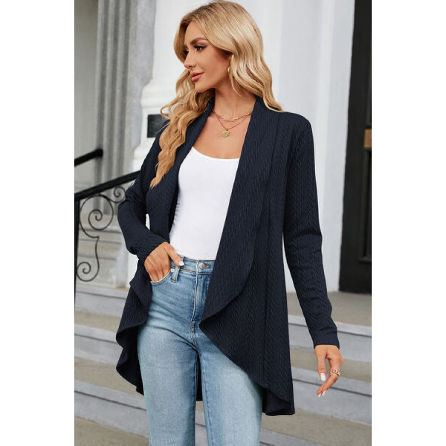 Open Front Long Sleeve Cardigan Apparel and Accessories