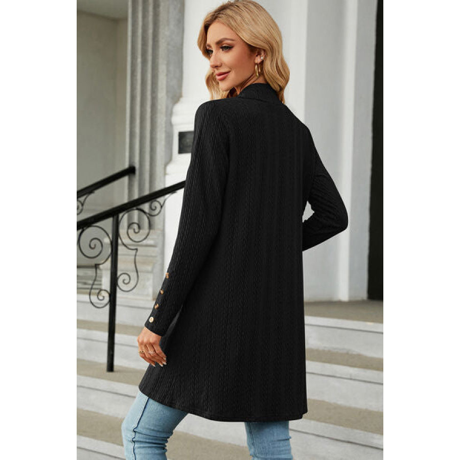 Open Front Long Sleeve Cardigan Apparel and Accessories