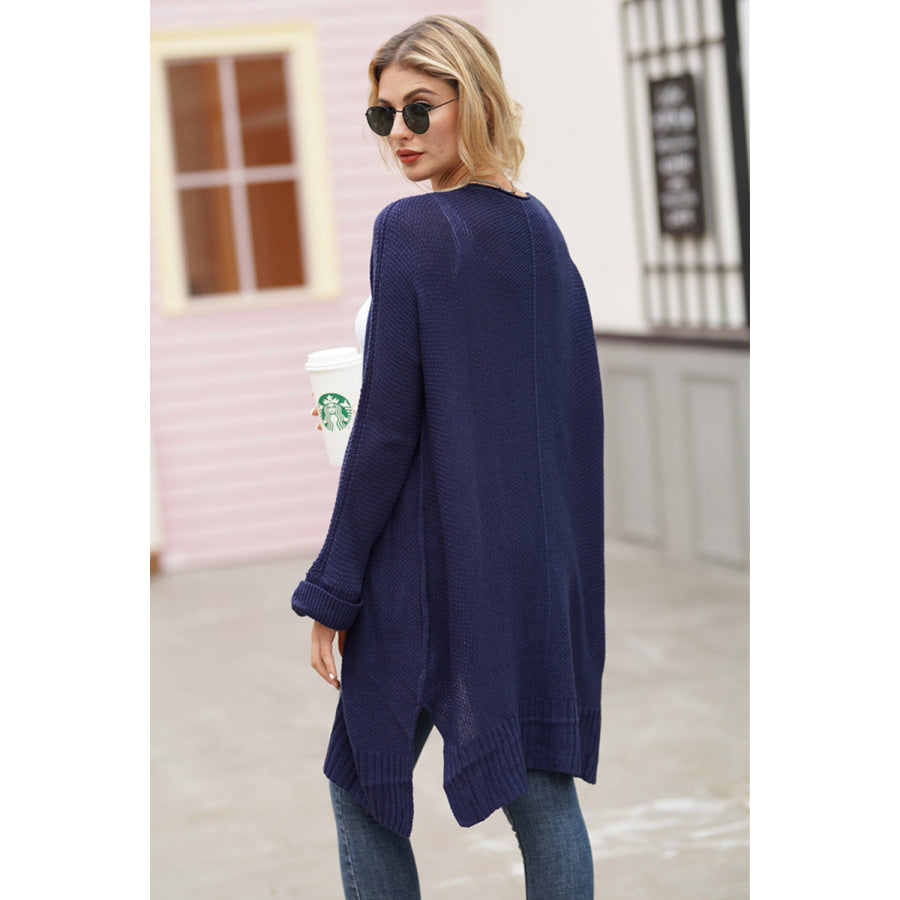 Open Front Long Sleeve Cardigan Apparel and Accessories