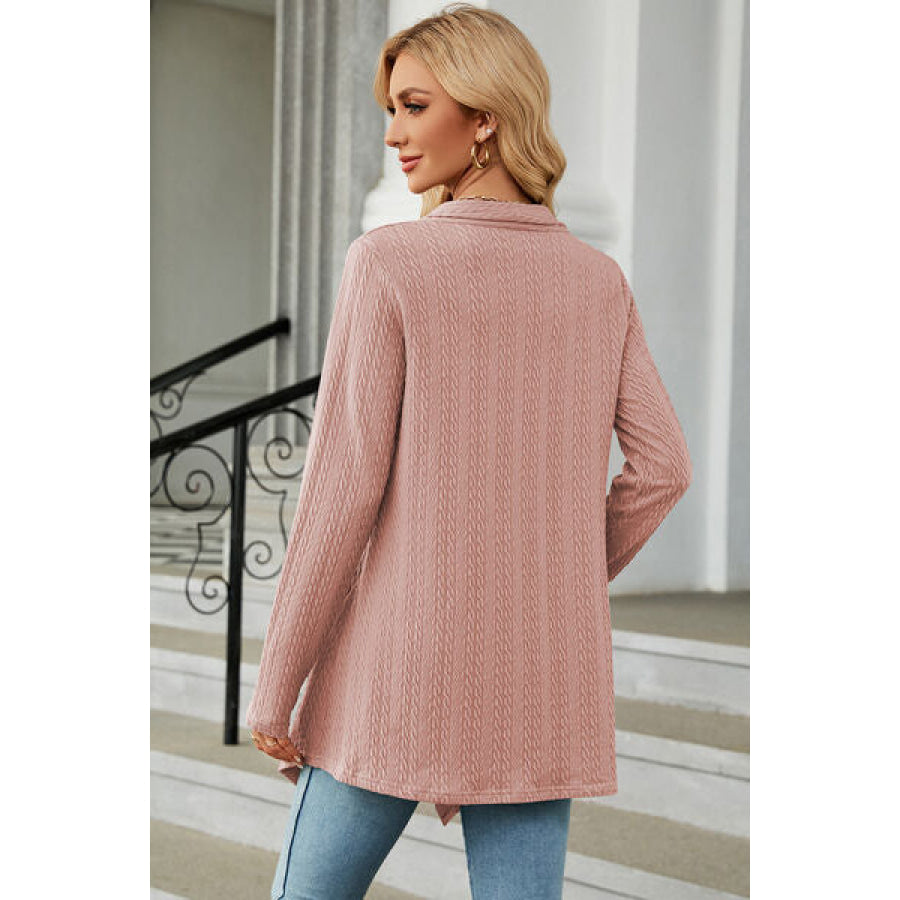 Open Front Long Sleeve Cardigan Apparel and Accessories