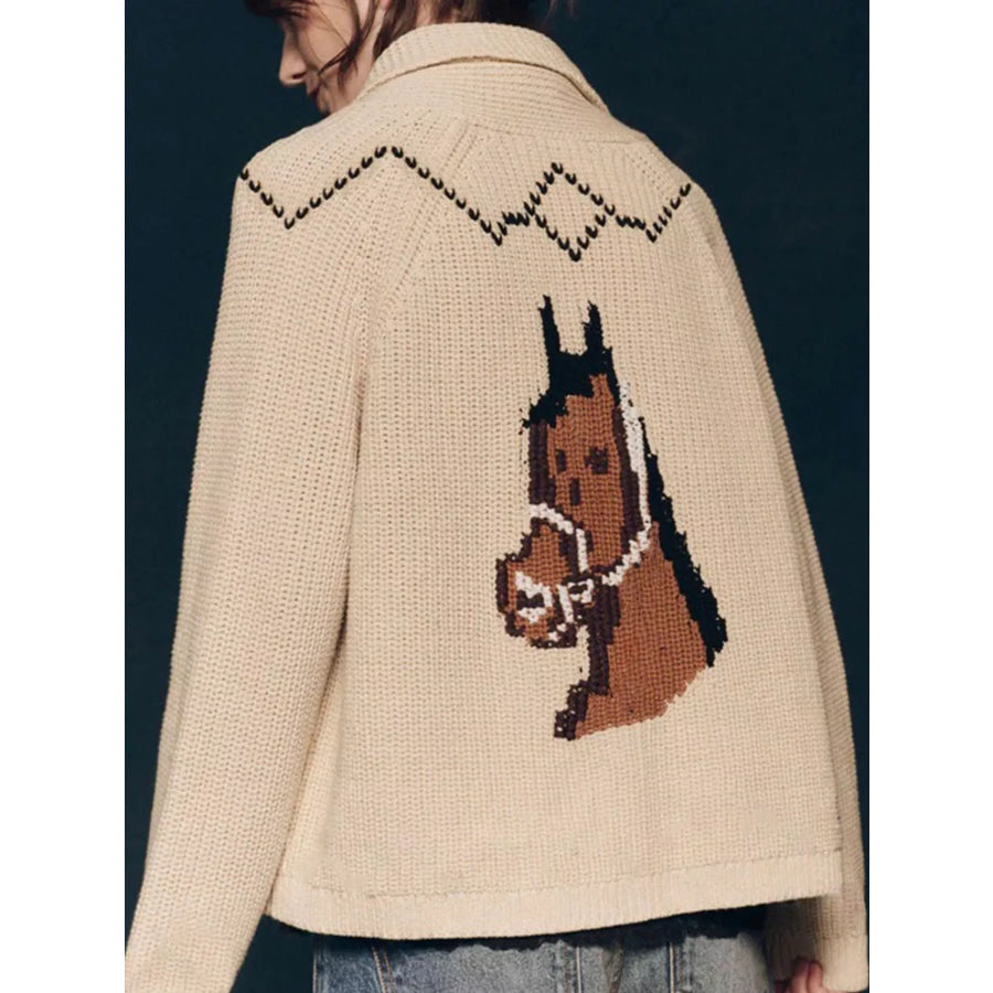 Open Front Long Sleeve Cardigan Apparel and Accessories