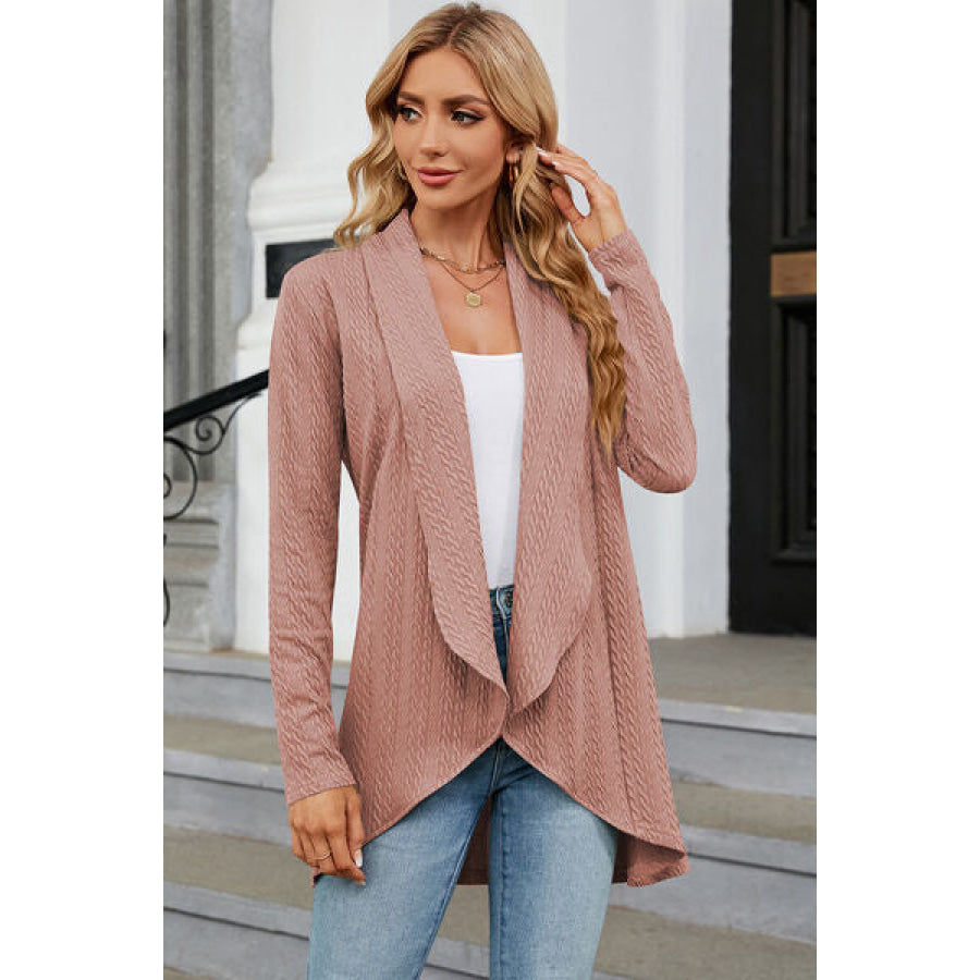 Open Front Long Sleeve Cardigan Apparel and Accessories