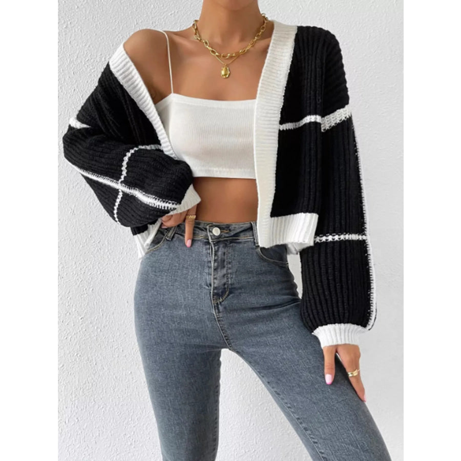 Open Front Long Sleeve Cardigan Apparel and Accessories
