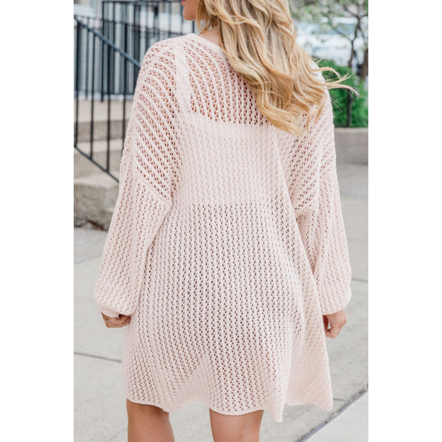 Open Front Long Sleeve Cardigan Apparel and Accessories