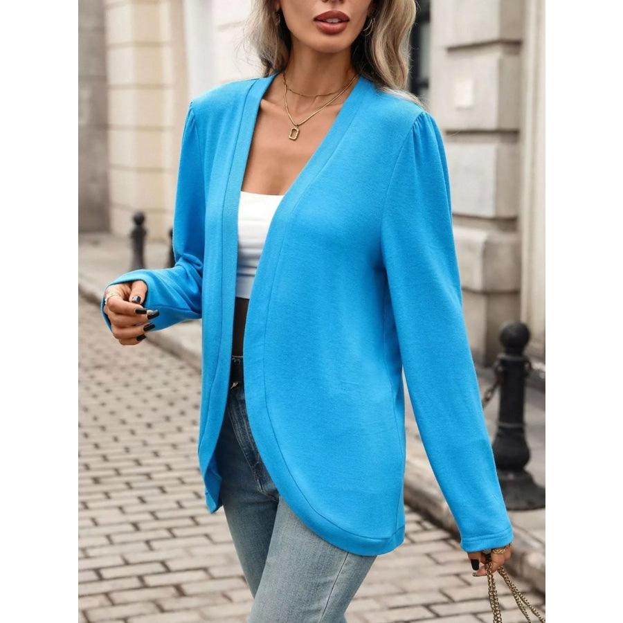 Open Front Long Sleeve Cardigan Apparel and Accessories