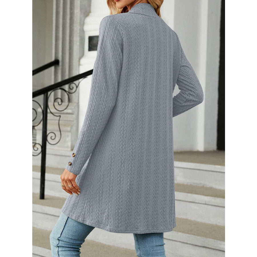 Open Front Long Sleeve Cardigan Apparel and Accessories