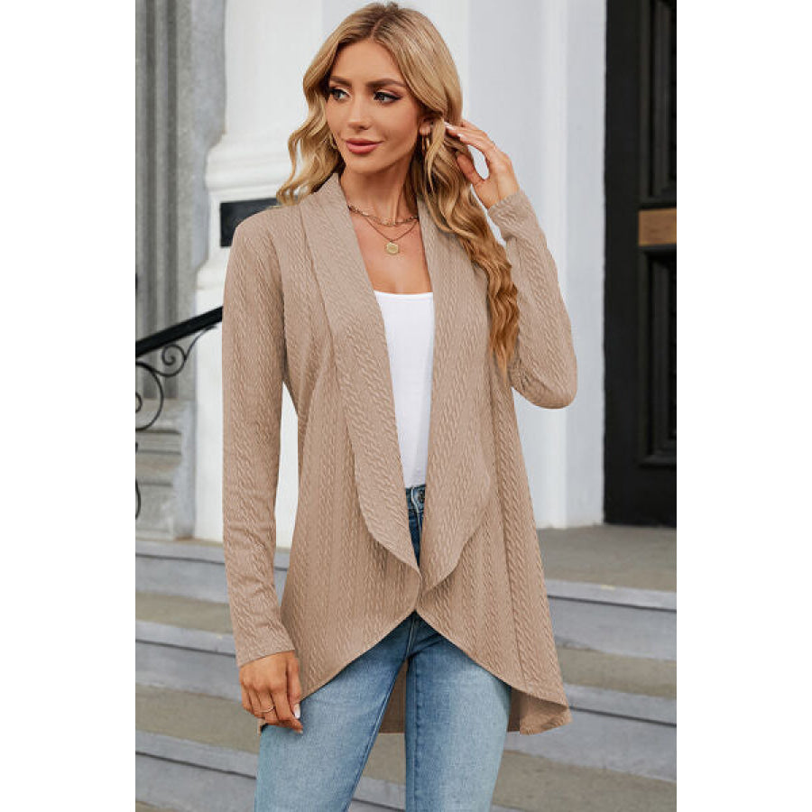 Open Front Long Sleeve Cardigan Apparel and Accessories