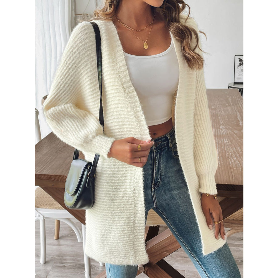 Open Front Long Sleeve Cardigan Apparel and Accessories