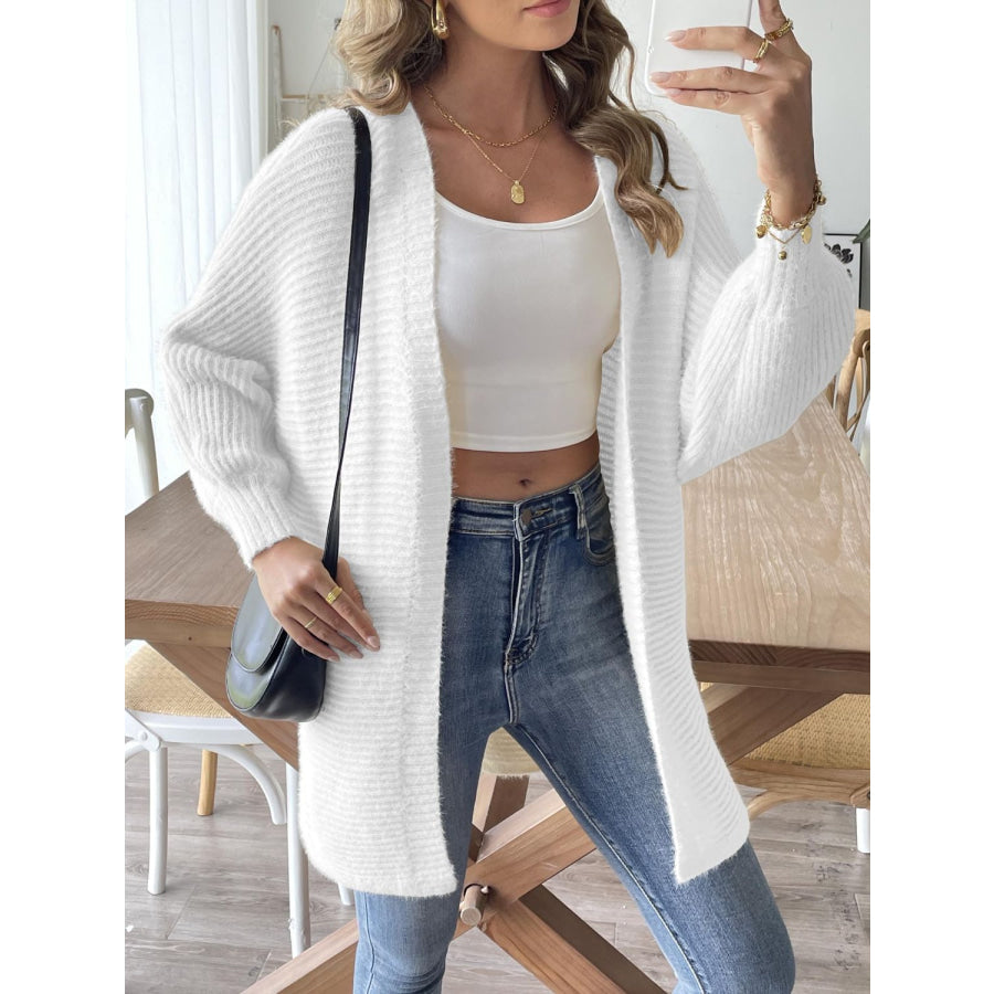 Open Front Long Sleeve Cardigan Apparel and Accessories