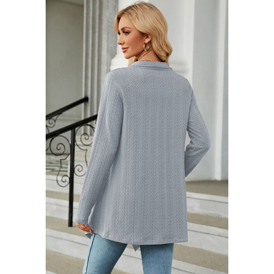 Open Front Long Sleeve Cardigan Apparel and Accessories