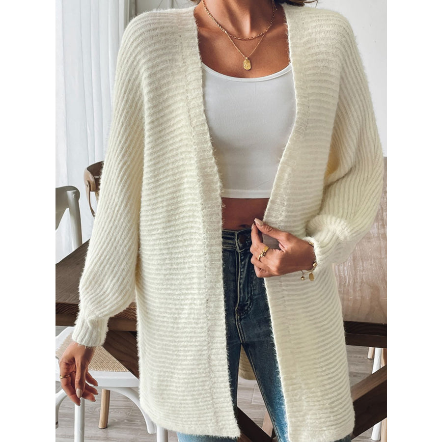 Open Front Long Sleeve Cardigan Apparel and Accessories