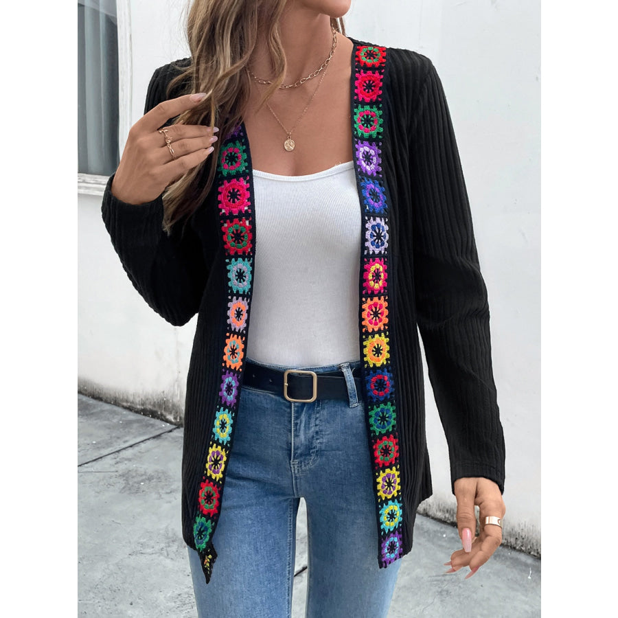 Open Front Long Sleeve Cardigan Apparel and Accessories