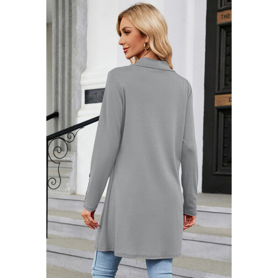 Open Front Long Sleeve Cardigan Apparel and Accessories