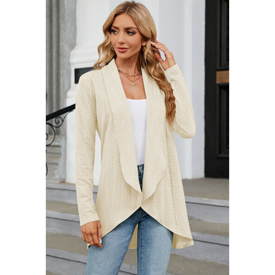 Open Front Long Sleeve Cardigan Apparel and Accessories