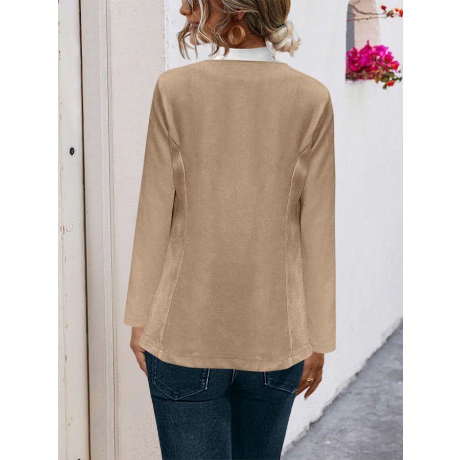 Open Front Long Sleeve Cardigan Apparel and Accessories