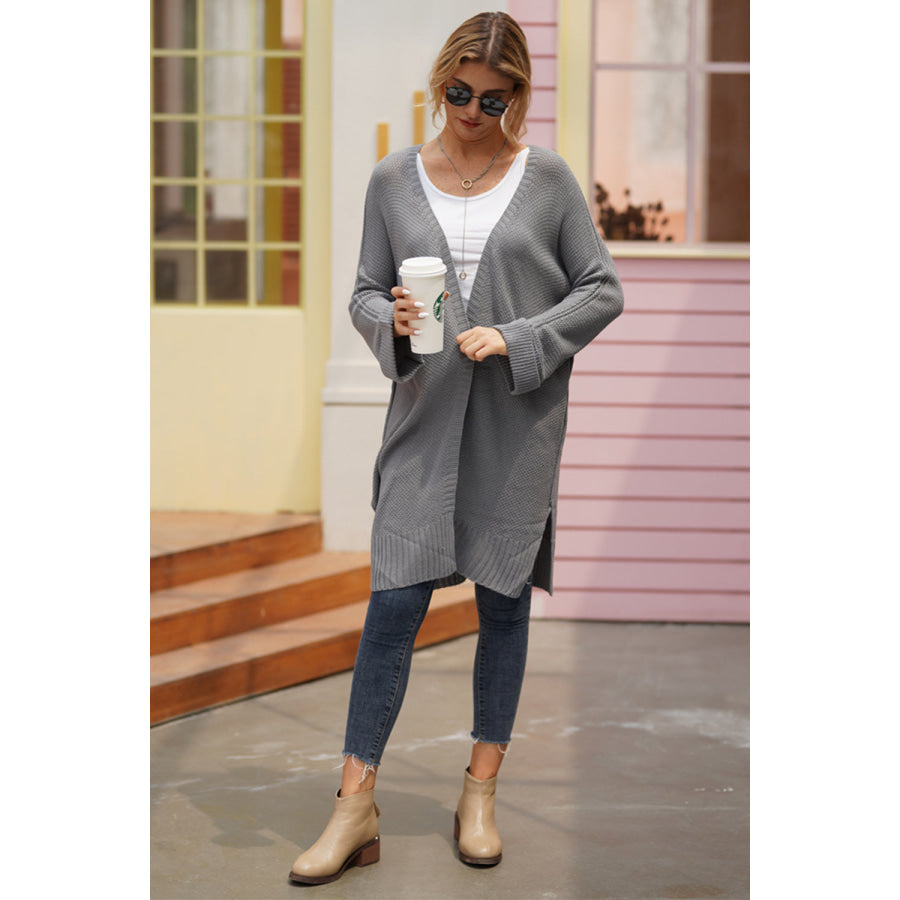 Open Front Long Sleeve Cardigan Apparel and Accessories