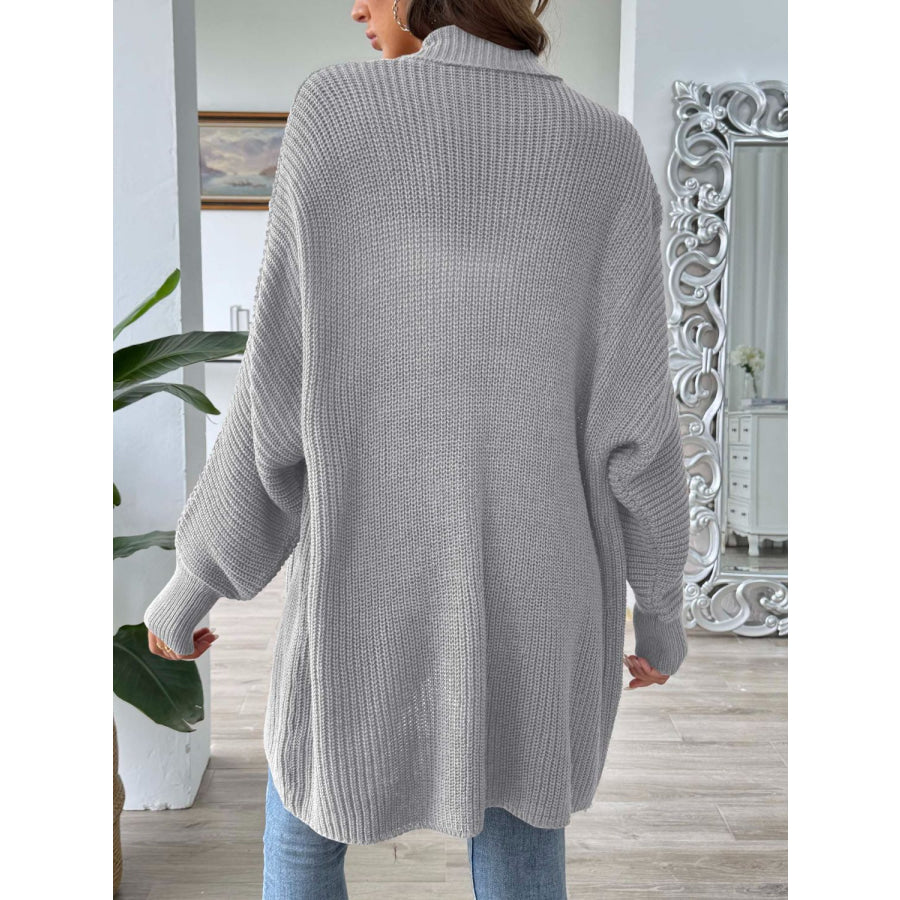 Open Front Long Sleeve Cardigan Apparel and Accessories