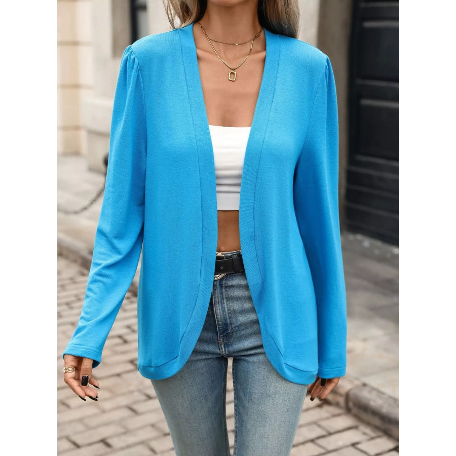Open Front Long Sleeve Cardigan Apparel and Accessories
