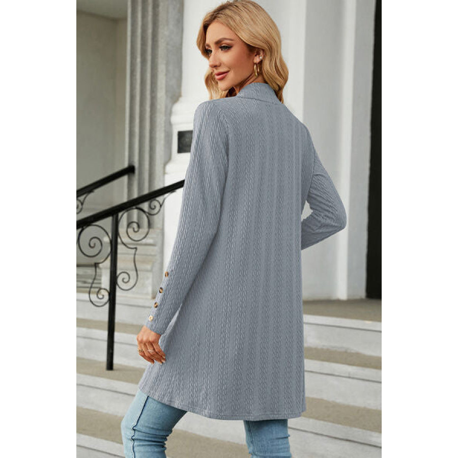 Open Front Long Sleeve Cardigan Apparel and Accessories