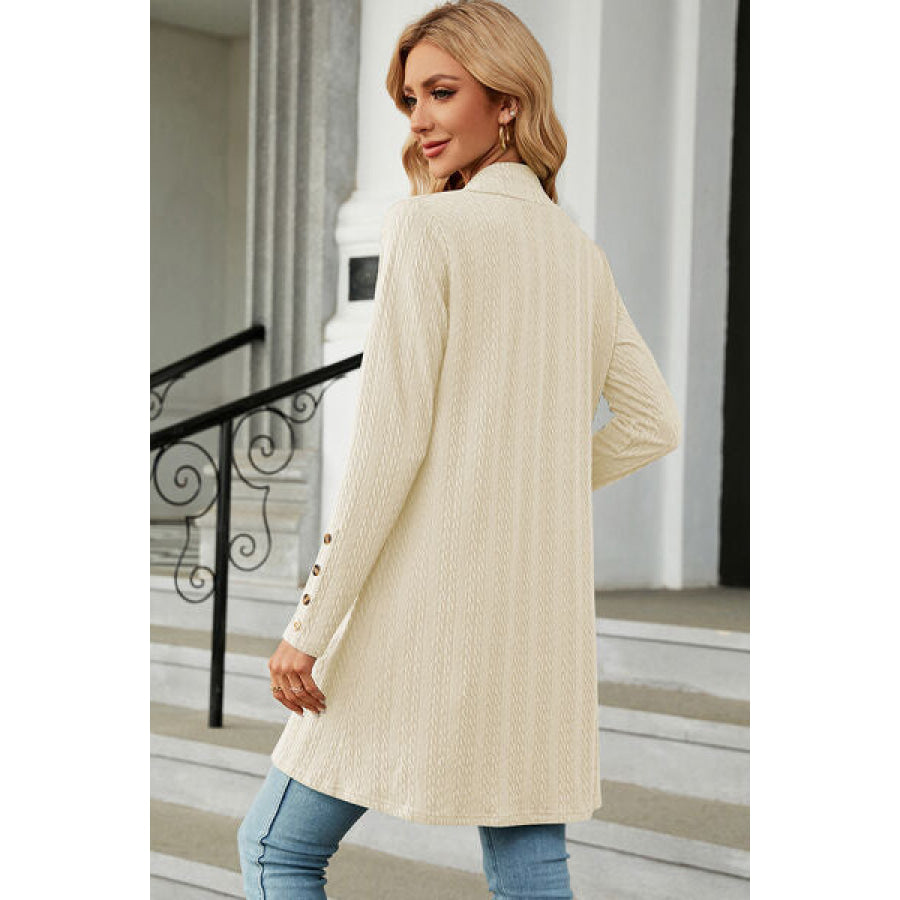 Open Front Long Sleeve Cardigan Apparel and Accessories