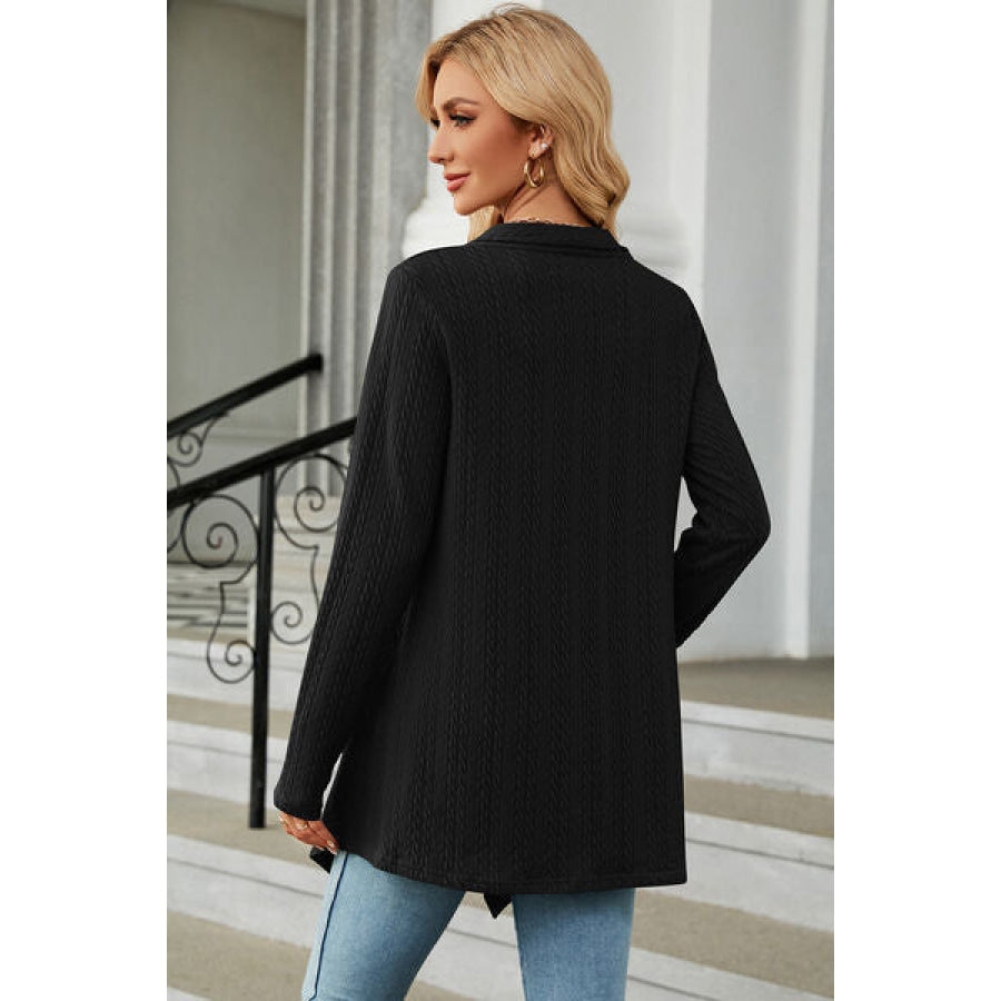 Open Front Long Sleeve Cardigan Apparel and Accessories