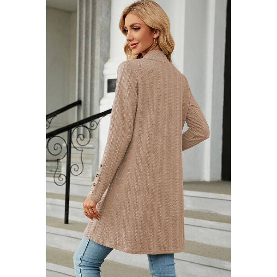 Open Front Long Sleeve Cardigan Apparel and Accessories