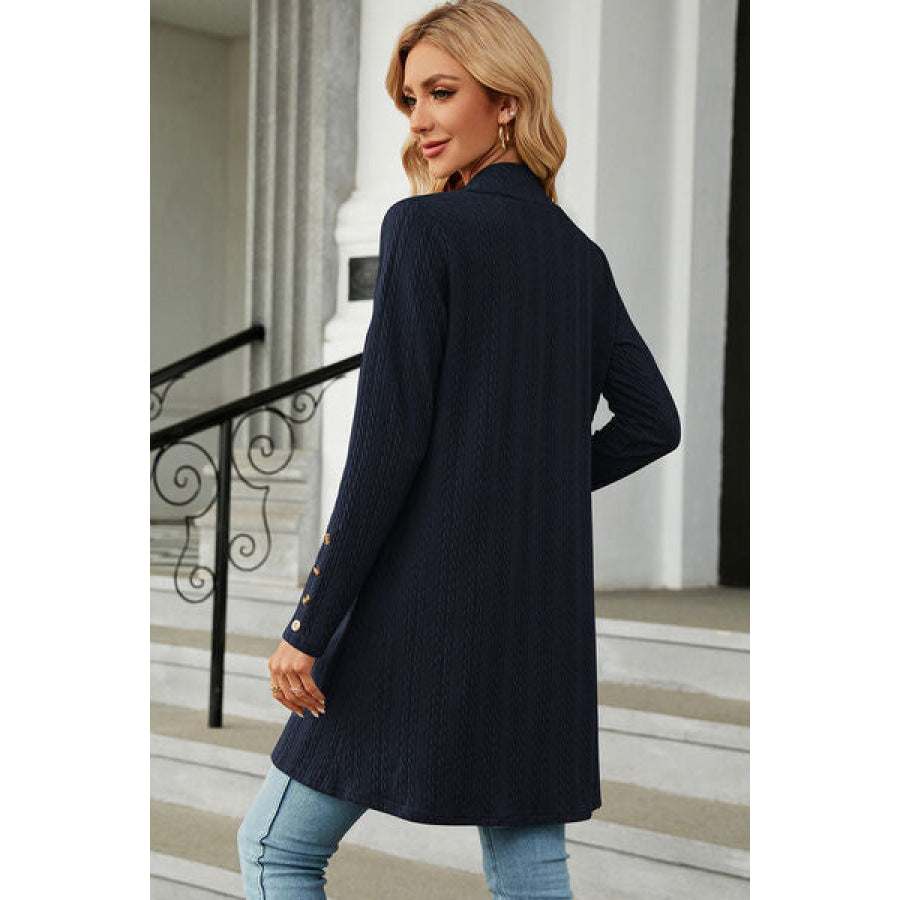 Open Front Long Sleeve Cardigan Apparel and Accessories