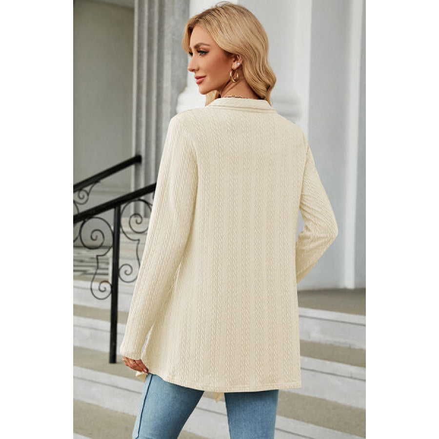 Open Front Long Sleeve Cardigan Apparel and Accessories