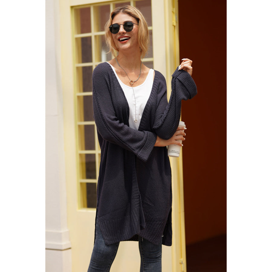 Open Front Long Sleeve Cardigan Apparel and Accessories