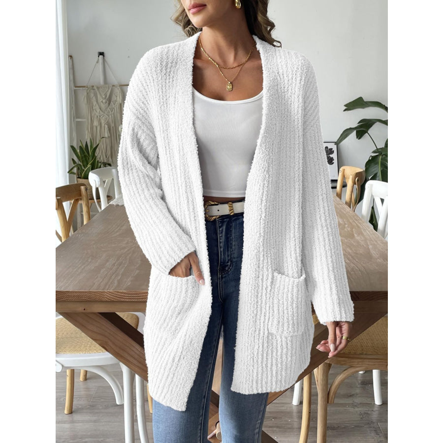 Open Front Long Sleeve Cardigan Apparel and Accessories