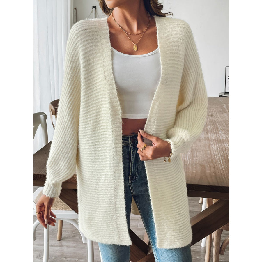 Open Front Long Sleeve Cardigan Apparel and Accessories