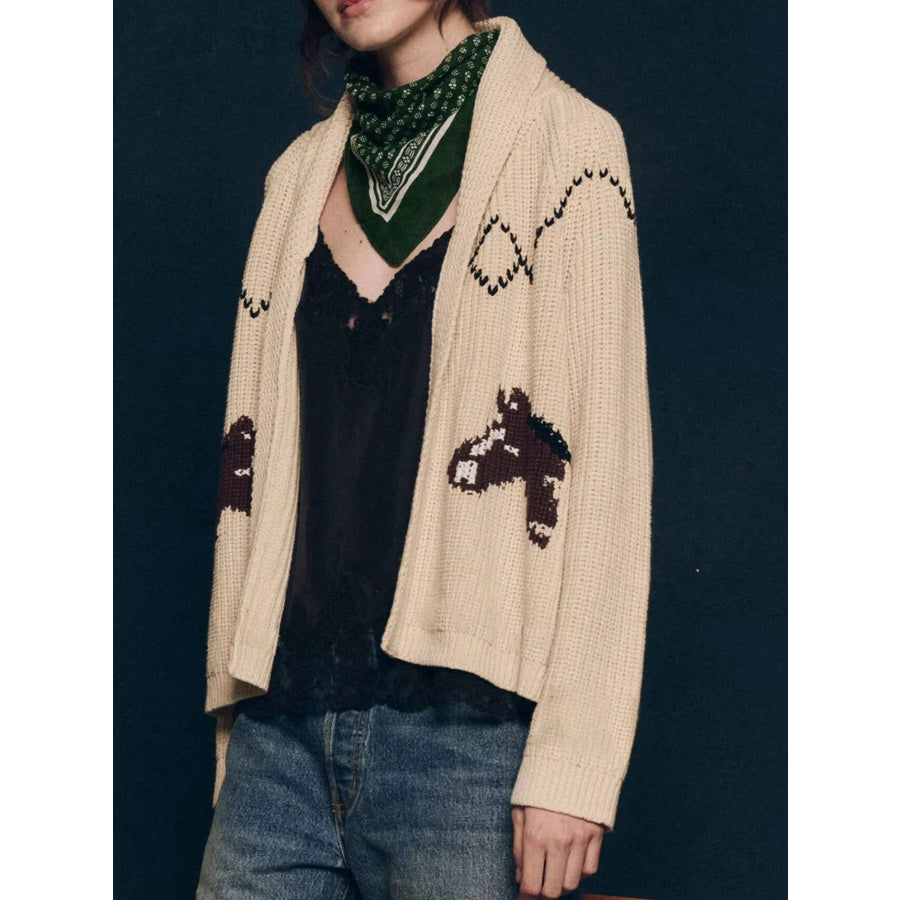 Open Front Long Sleeve Cardigan Apparel and Accessories