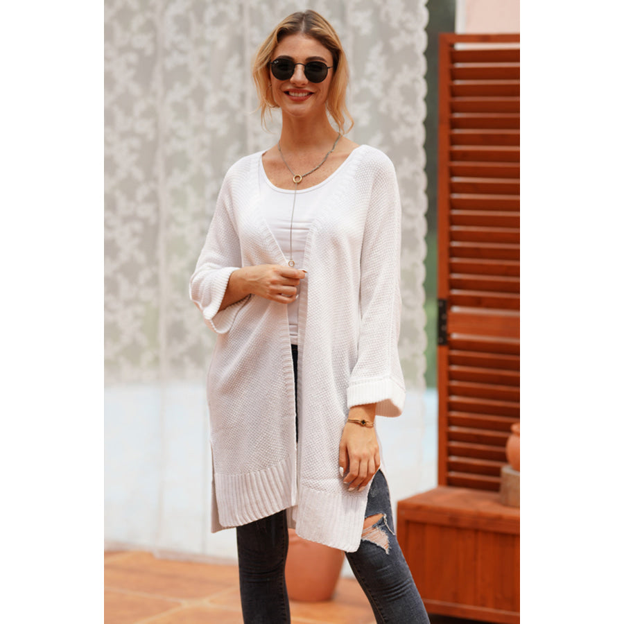 Open Front Long Sleeve Cardigan Apparel and Accessories