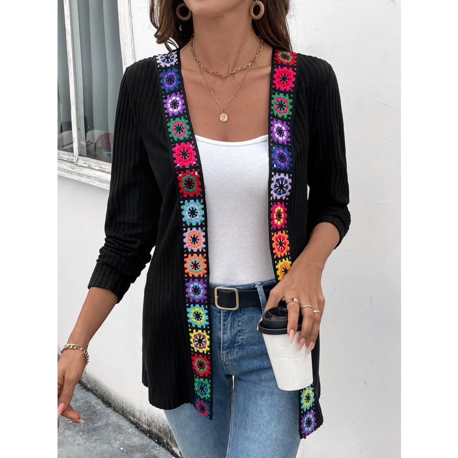 Open Front Long Sleeve Cardigan Apparel and Accessories