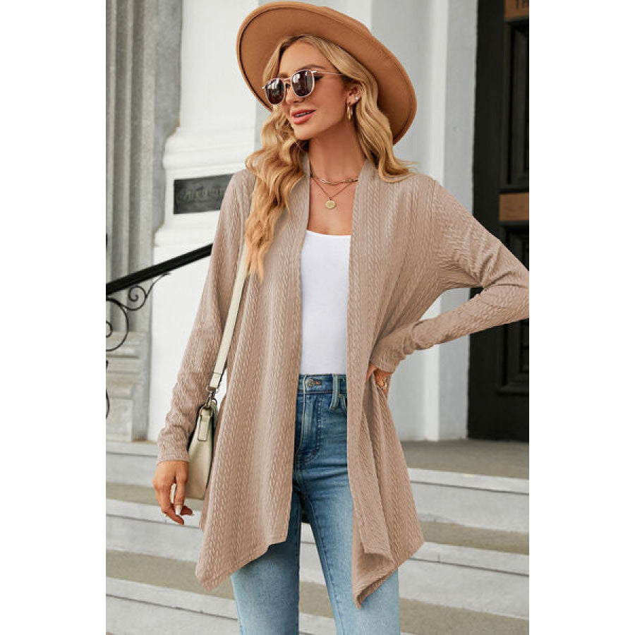 Open Front Long Sleeve Cardigan Apparel and Accessories