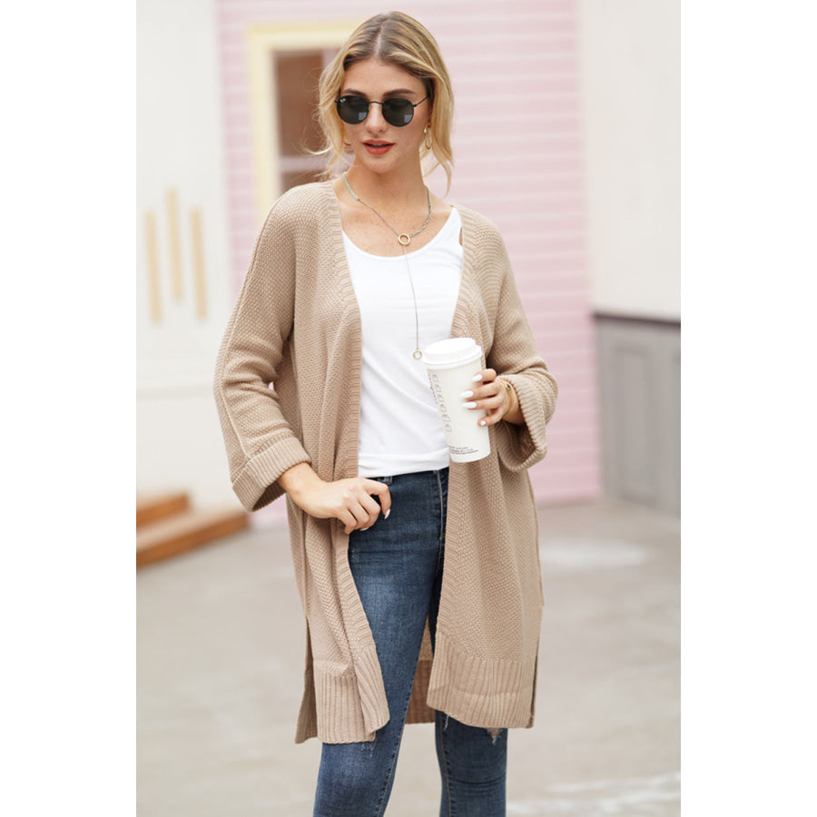 Open Front Long Sleeve Cardigan Apparel and Accessories