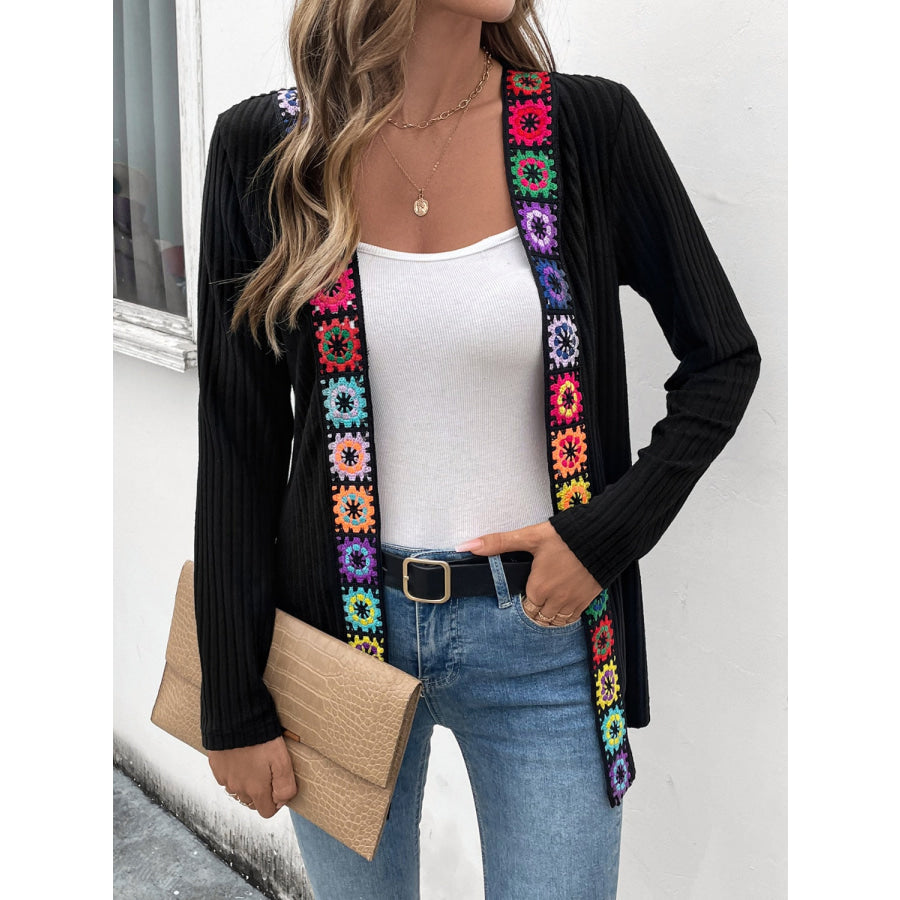 Open Front Long Sleeve Cardigan Apparel and Accessories