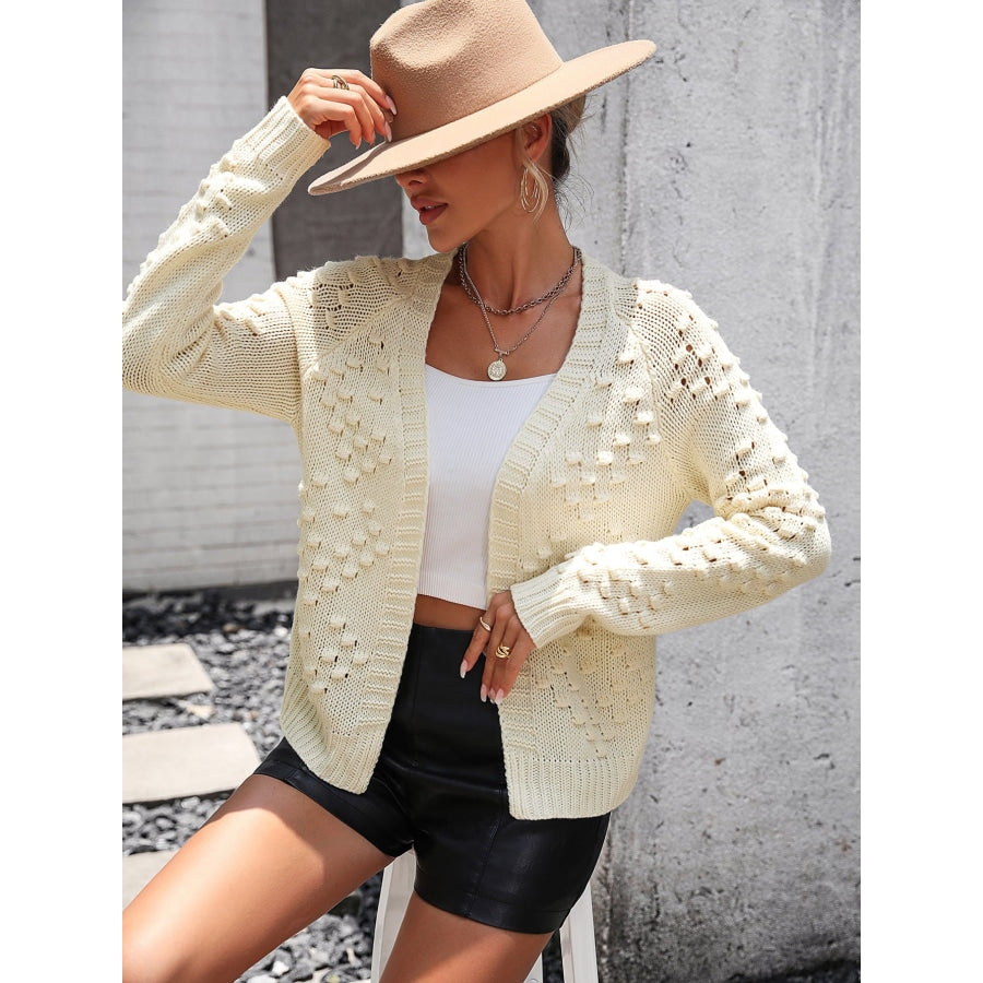 Open Front Long Sleeve Cardigan