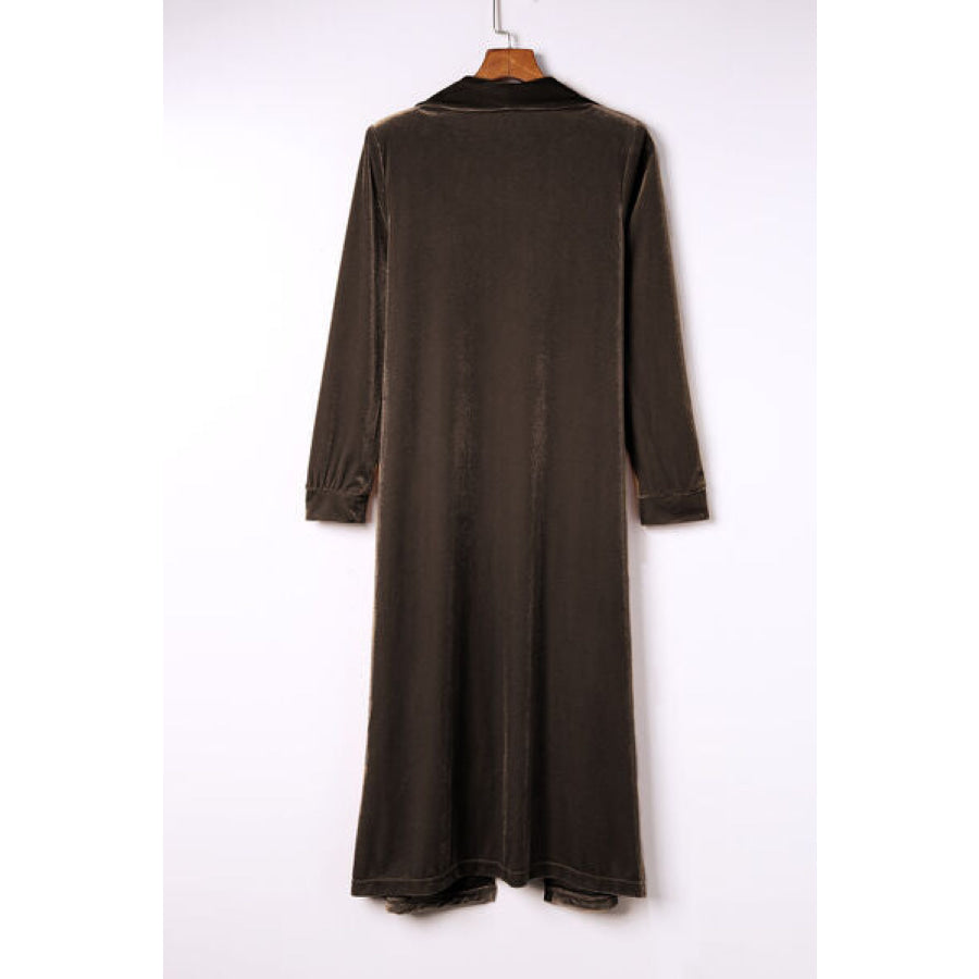Open Front Long Sleeve Cover Up Apparel and Accessories