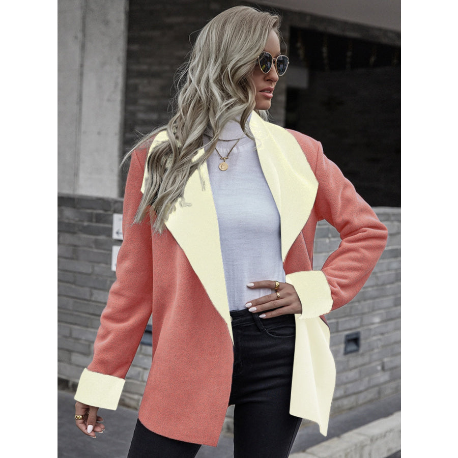 Open Front Long Sleeve Jacket Apparel and Accessories