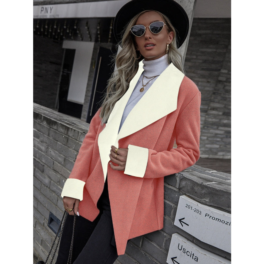 Open Front Long Sleeve Jacket Apparel and Accessories