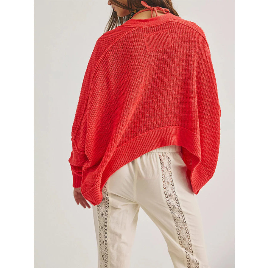 Open-Front Long Sleeve Knit Cardigan Apparel and Accessories