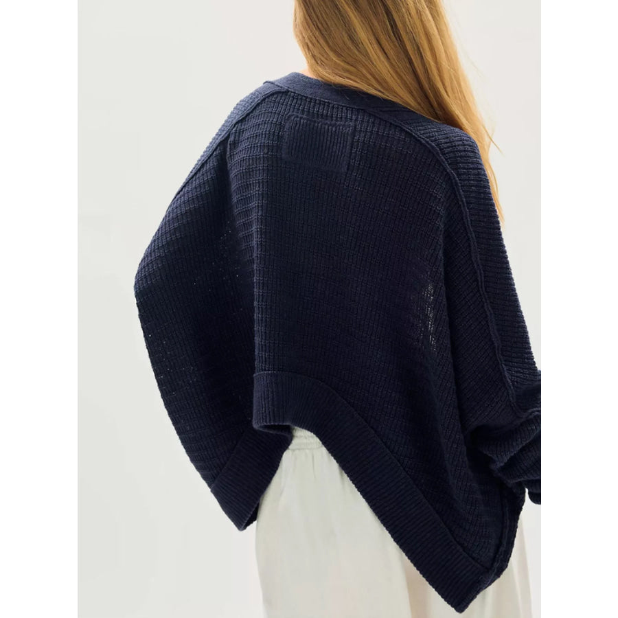 Open-Front Long Sleeve Knit Cardigan Apparel and Accessories