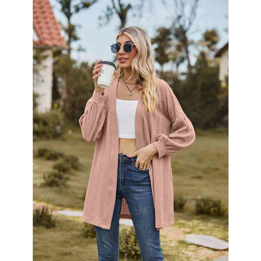 Open Front Longline Cardigan