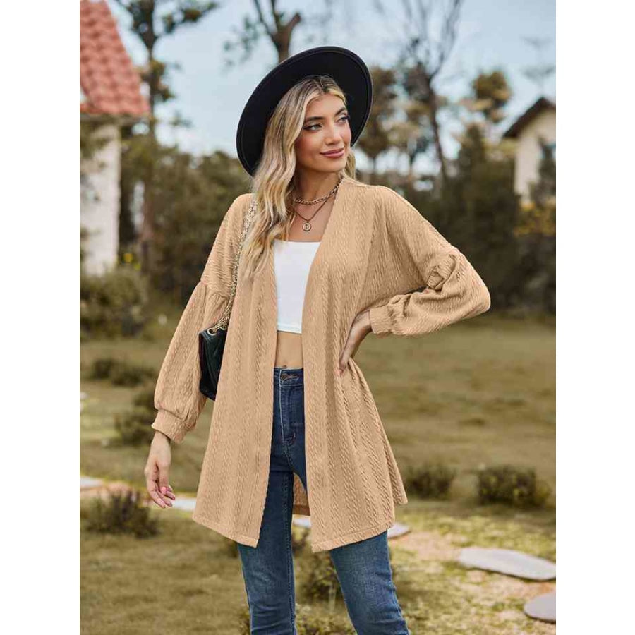 Open Front Longline Cardigan