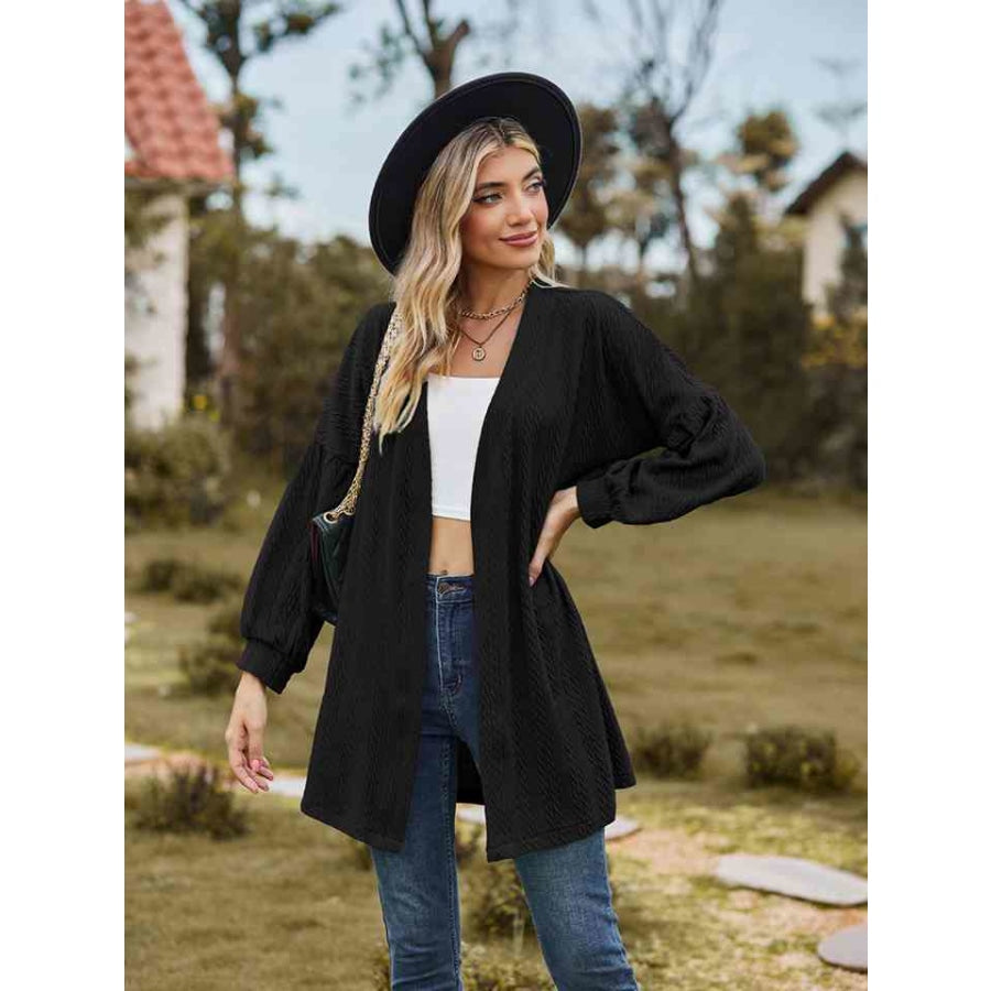 Open Front Longline Cardigan