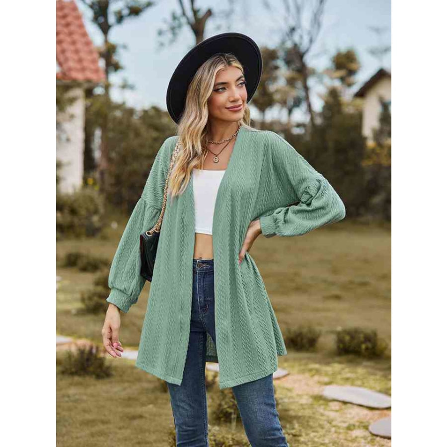 Open Front Longline Cardigan